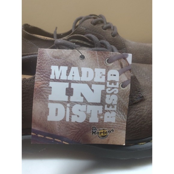 DR. MARTENS 3 Hole Reggie AW004 PC11J Men's Size 11 Brown Suede Leather - Picture 10 of 16